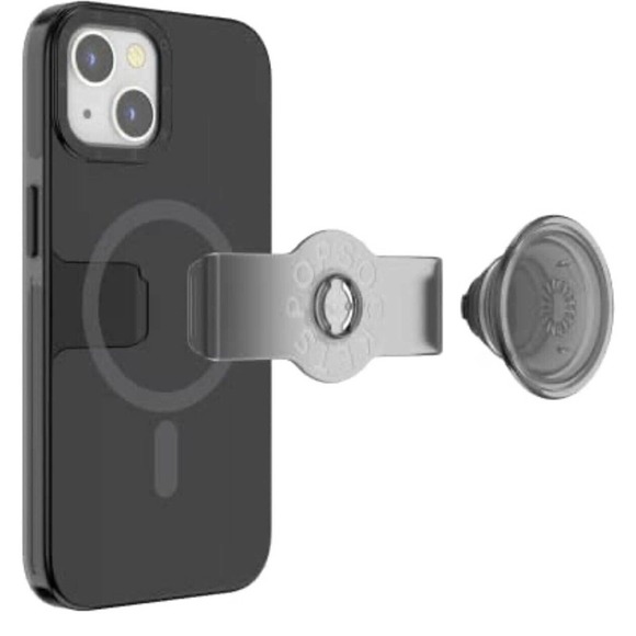 PopSockets MagSafe PopCase for Apple iPhone 13 Pro 6.1" (Black) - Picture 2 of 4